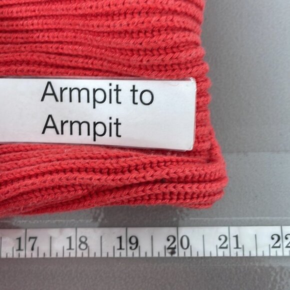 Slate & Willow Sweater Boxy Colorblock Red Knit Size Medium M - Picture 11 of 13